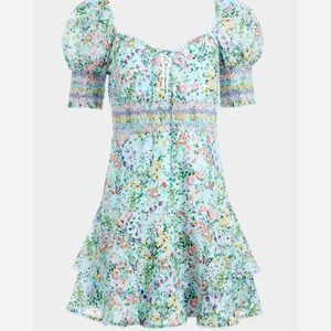 ALICE + OLIVIA
Crawford Sweetheart Puff-Sleeve Dress